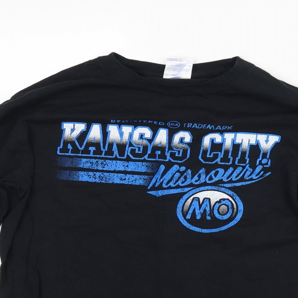 Gildan Mens Black    T-Shirt Size M