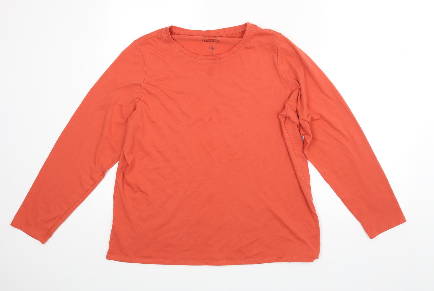 George Womens Orange   Basic T-Shirt Size 20