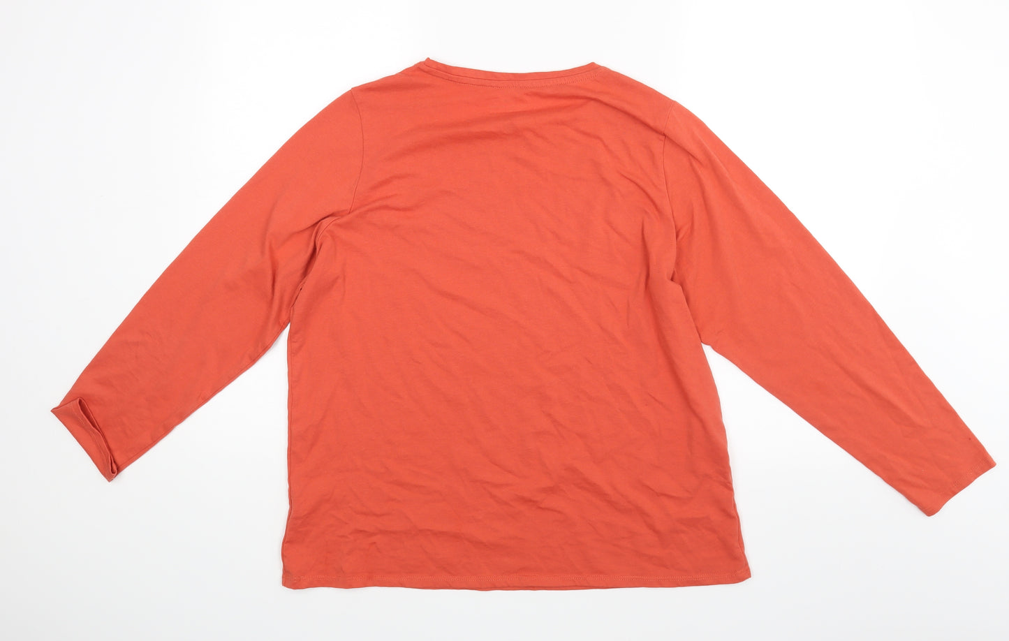 George Womens Orange   Basic T-Shirt Size 20