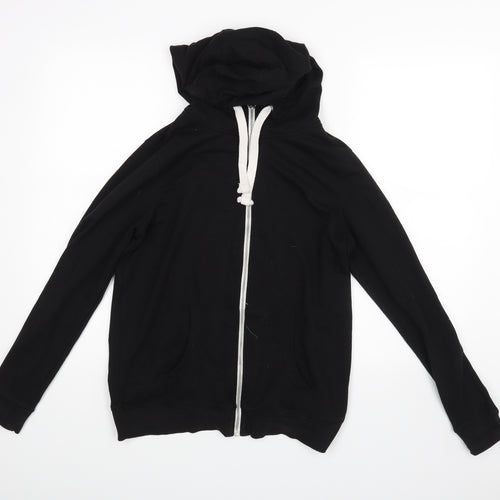 F&F Womens Black   Full Zip Hoodie Size 10