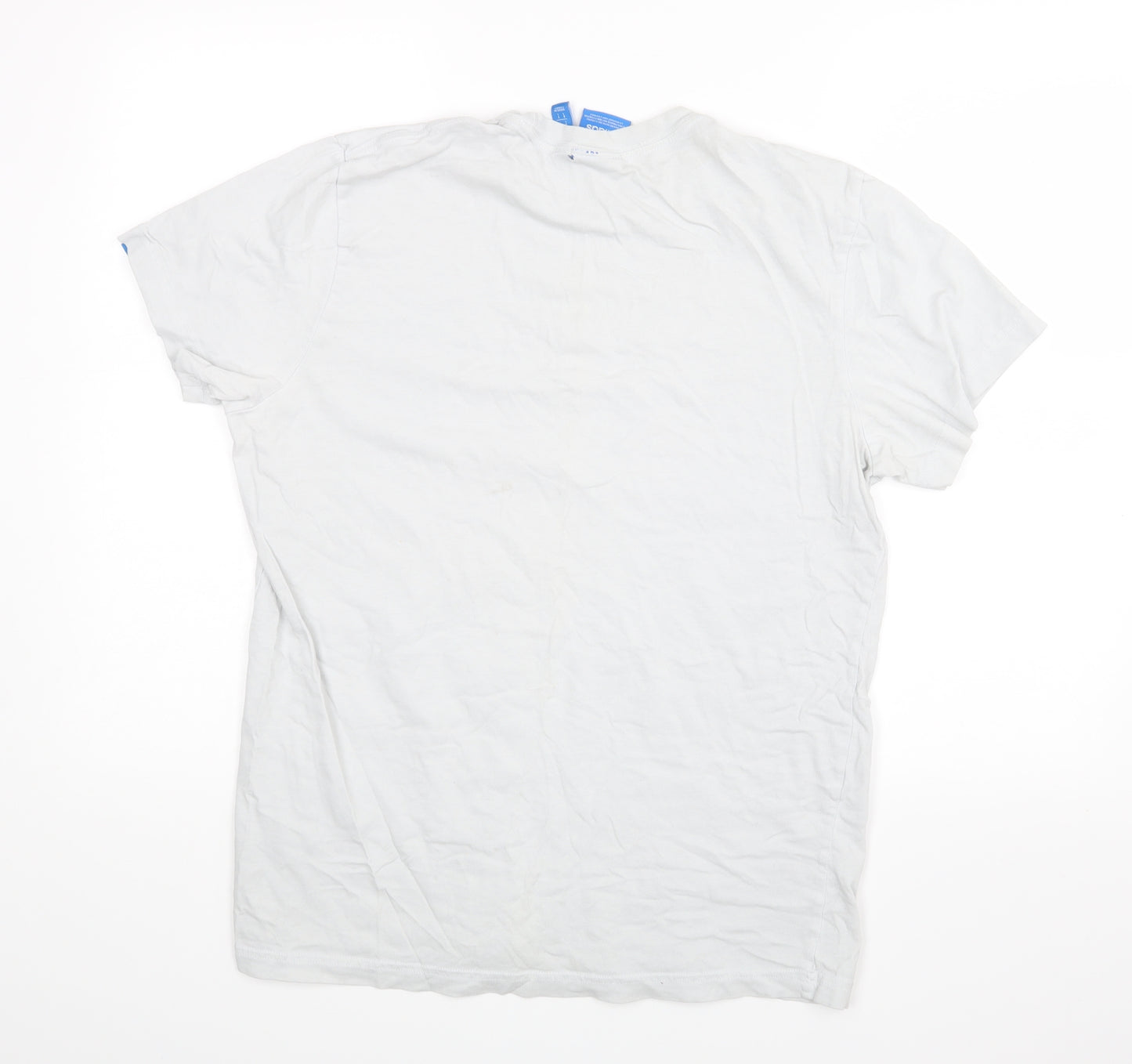 Adidas  Mens Grey    T-Shirt Size L