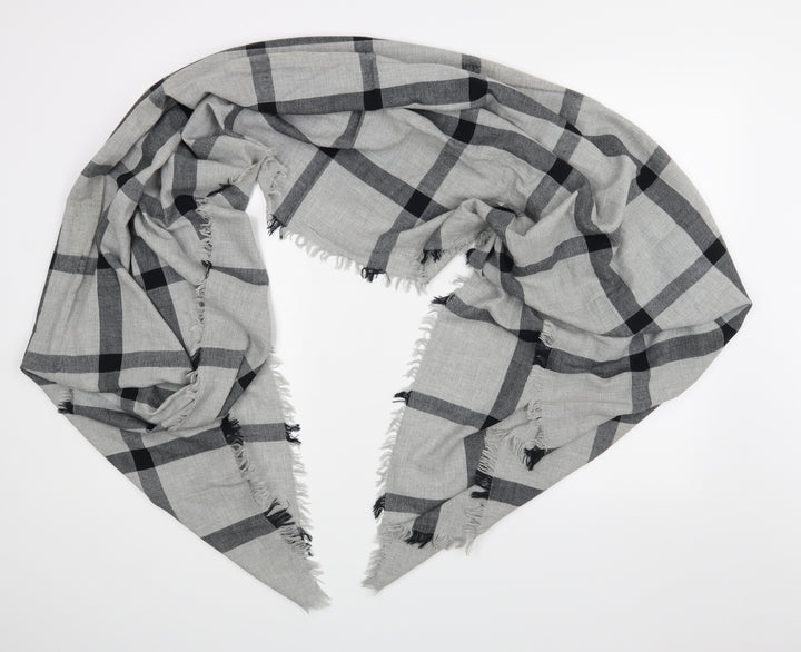 Preworn Unisex Beige Check Scarf
