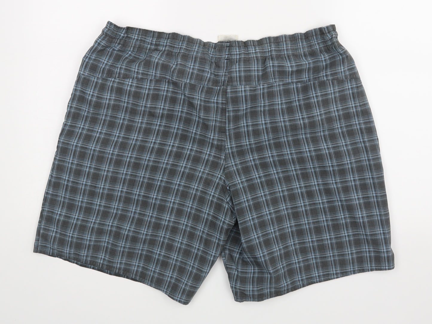 adidas Mens Blue Check   Shorts Size L - Swim shorts