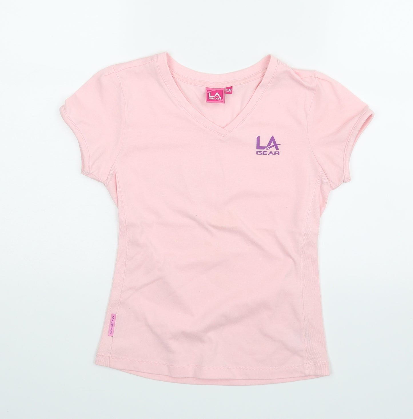 LA Gear Girls Pink   Basic T-Shirt Size 11-12 Years