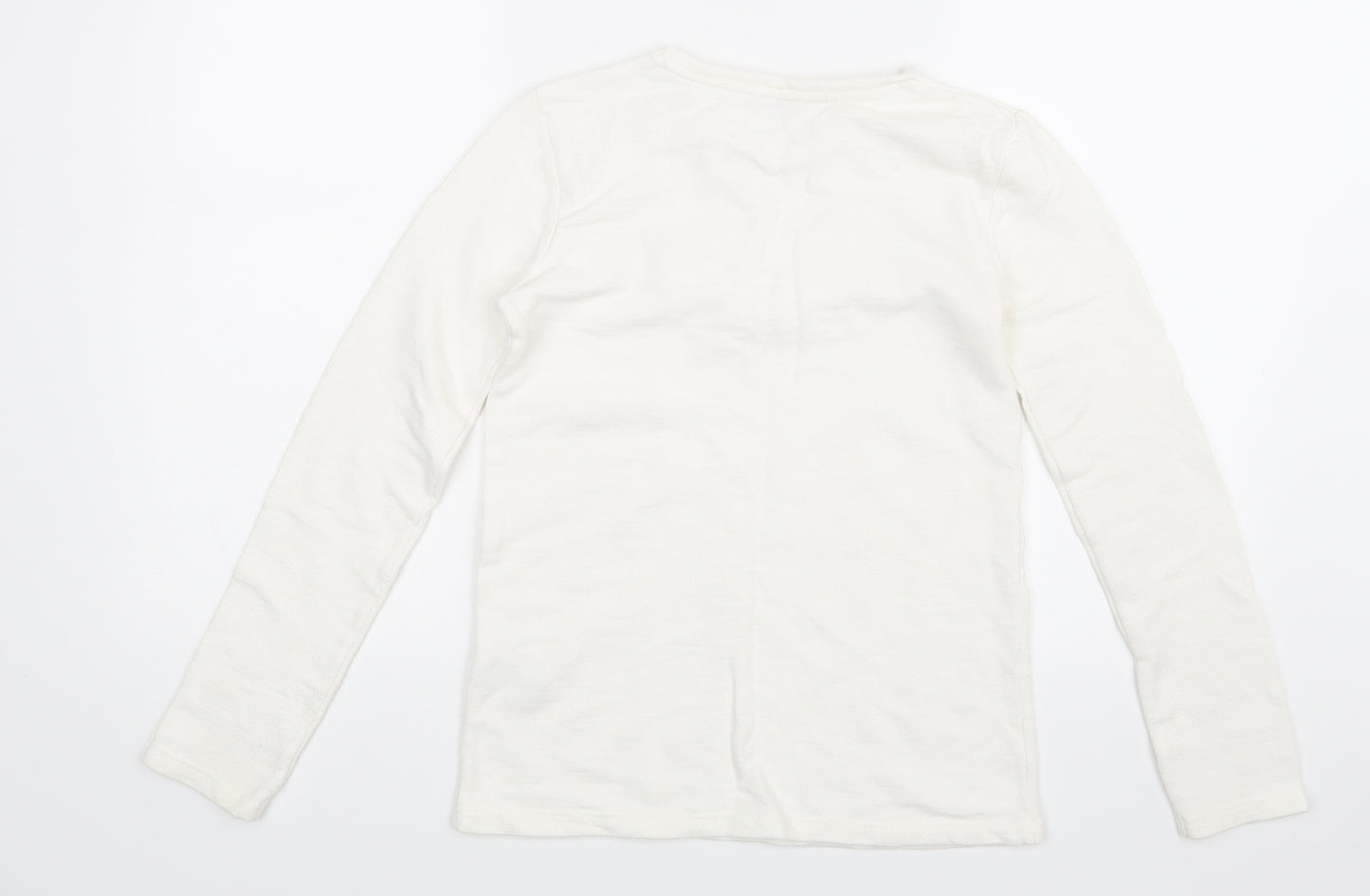 F&F Girls White  Rayon  Jumper Size 11-12 Years
