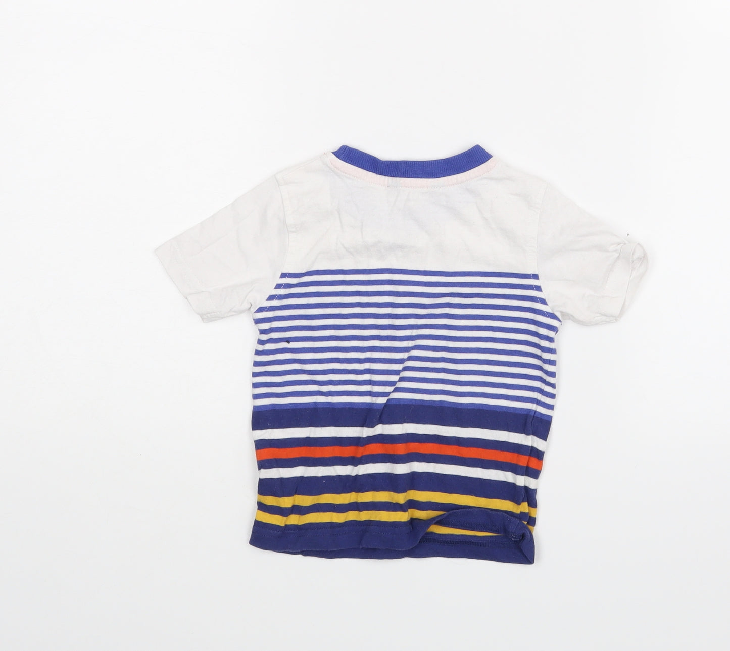 George Baby White Striped   T-Shirt Size 12-18 Months