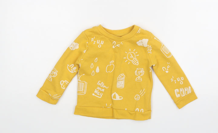 Primark Baby Yellow   Pullover Jumper Size 12-18 Months