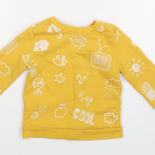 Primark Baby Yellow   Pullover Jumper Size 12-18 Months