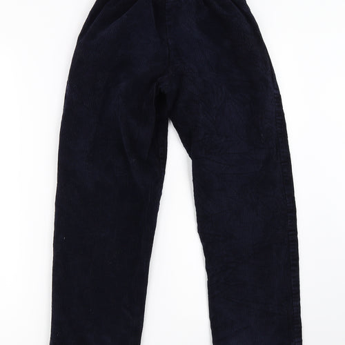 Glengarnock Womens Blue  Corduroy Cargo Trousers Size 26 in L26 in