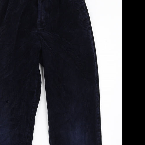 Glengarnock Womens Blue  Corduroy Cargo Trousers Size 26 in L26 in