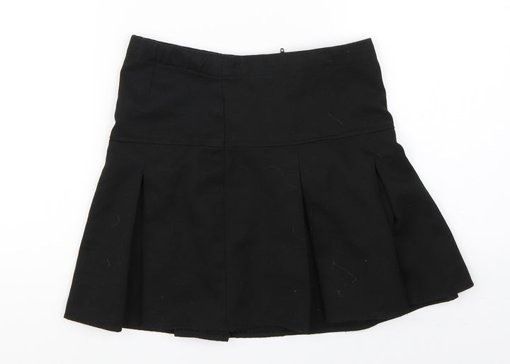 Next School Girls Black   Skater Skirt Size 8 Years - school