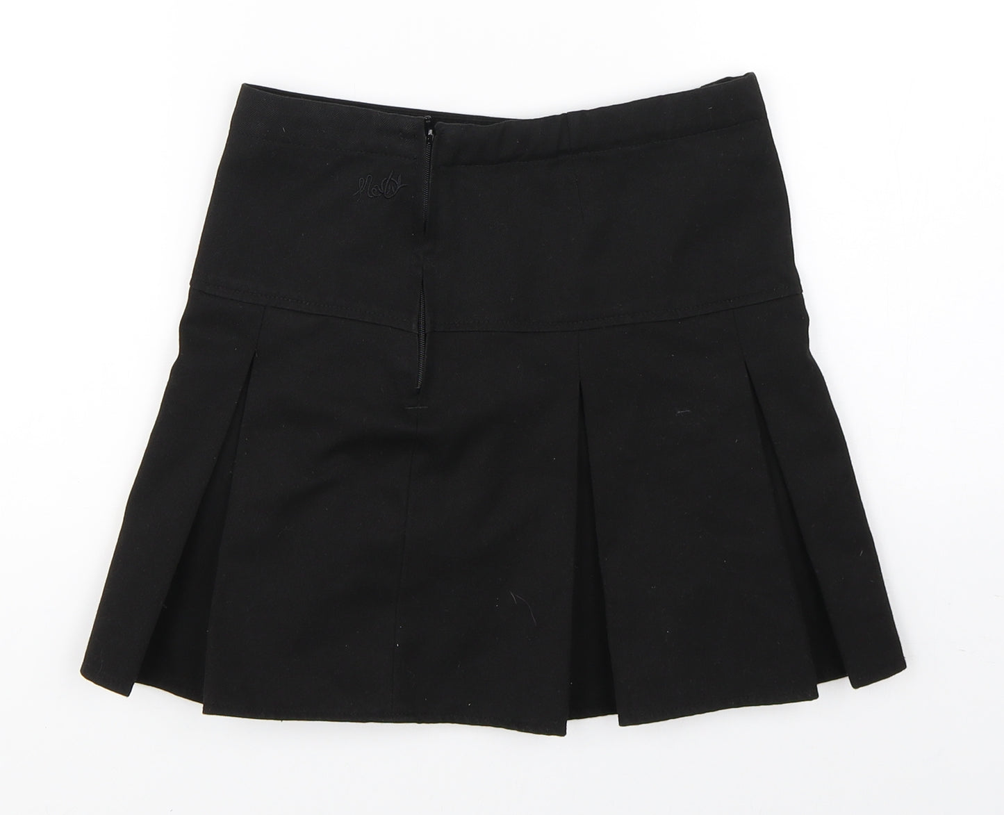 Next School Girls Black   Skater Skirt Size 8 Years - school