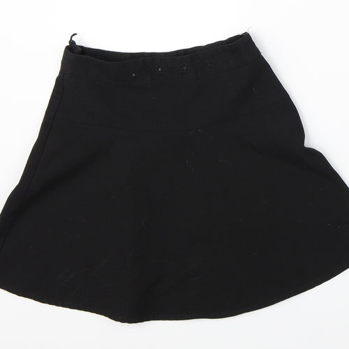 George Girls Black   Skater Skirt Size 7-8 Years