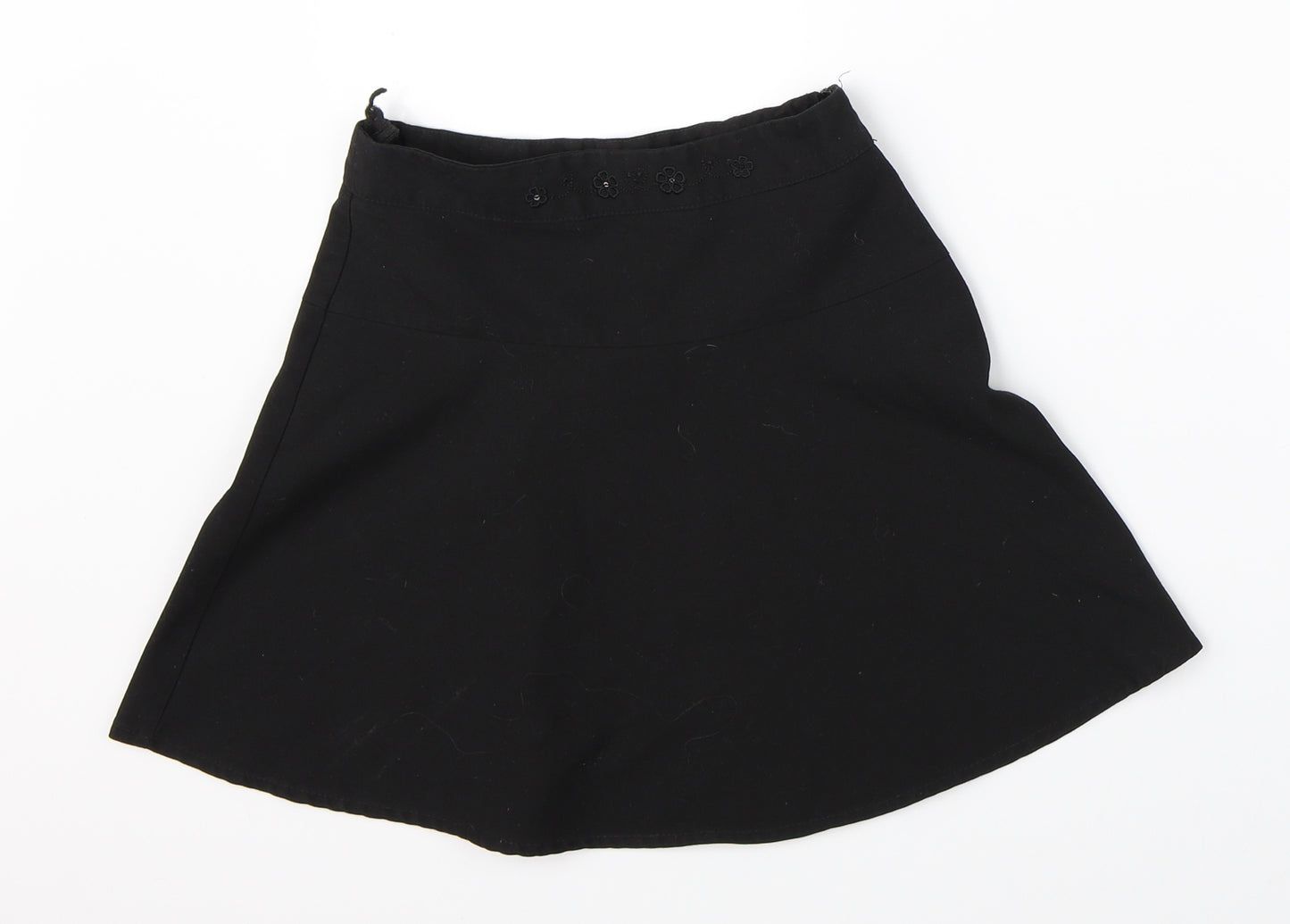 George Girls Black   Skater Skirt Size 7-8 Years