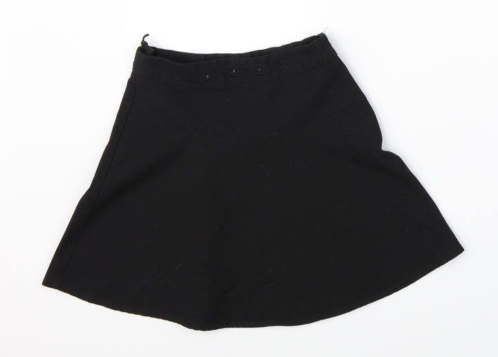 George Girls Black   Skater Skirt Size 7-8 Years
