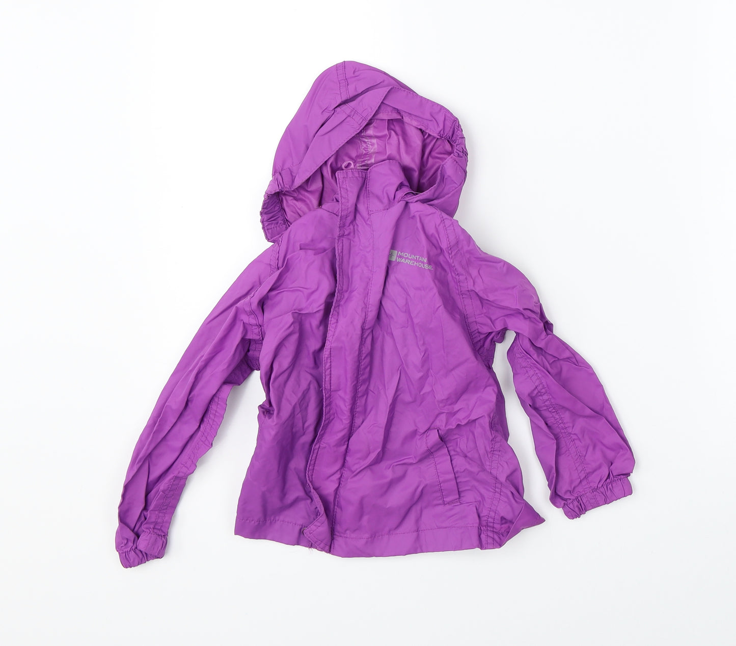 Mountain Warehouse Girls Purple   Rain Coat Coat Size 3-4 Years