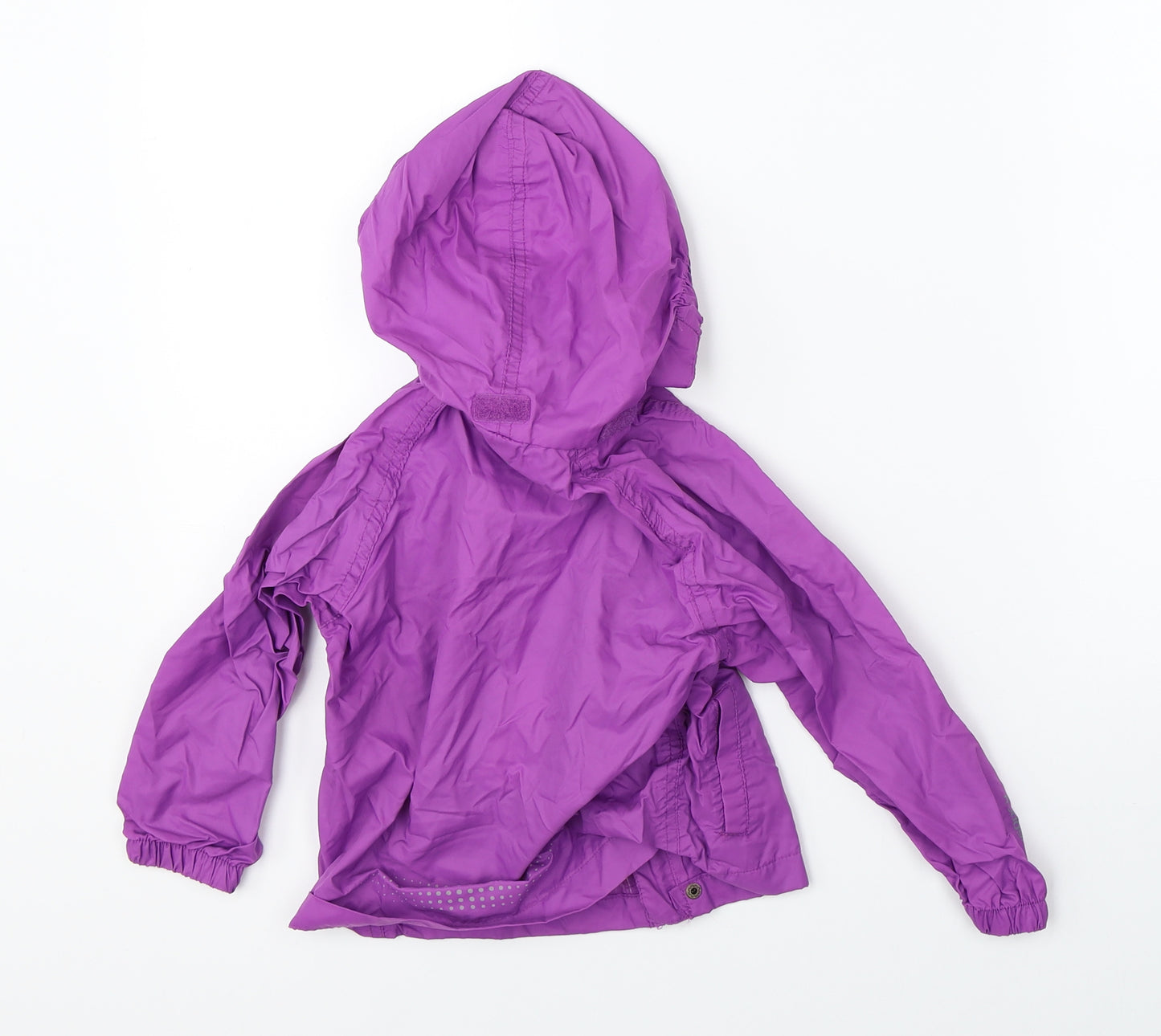 Mountain Warehouse Girls Purple   Rain Coat Coat Size 3-4 Years