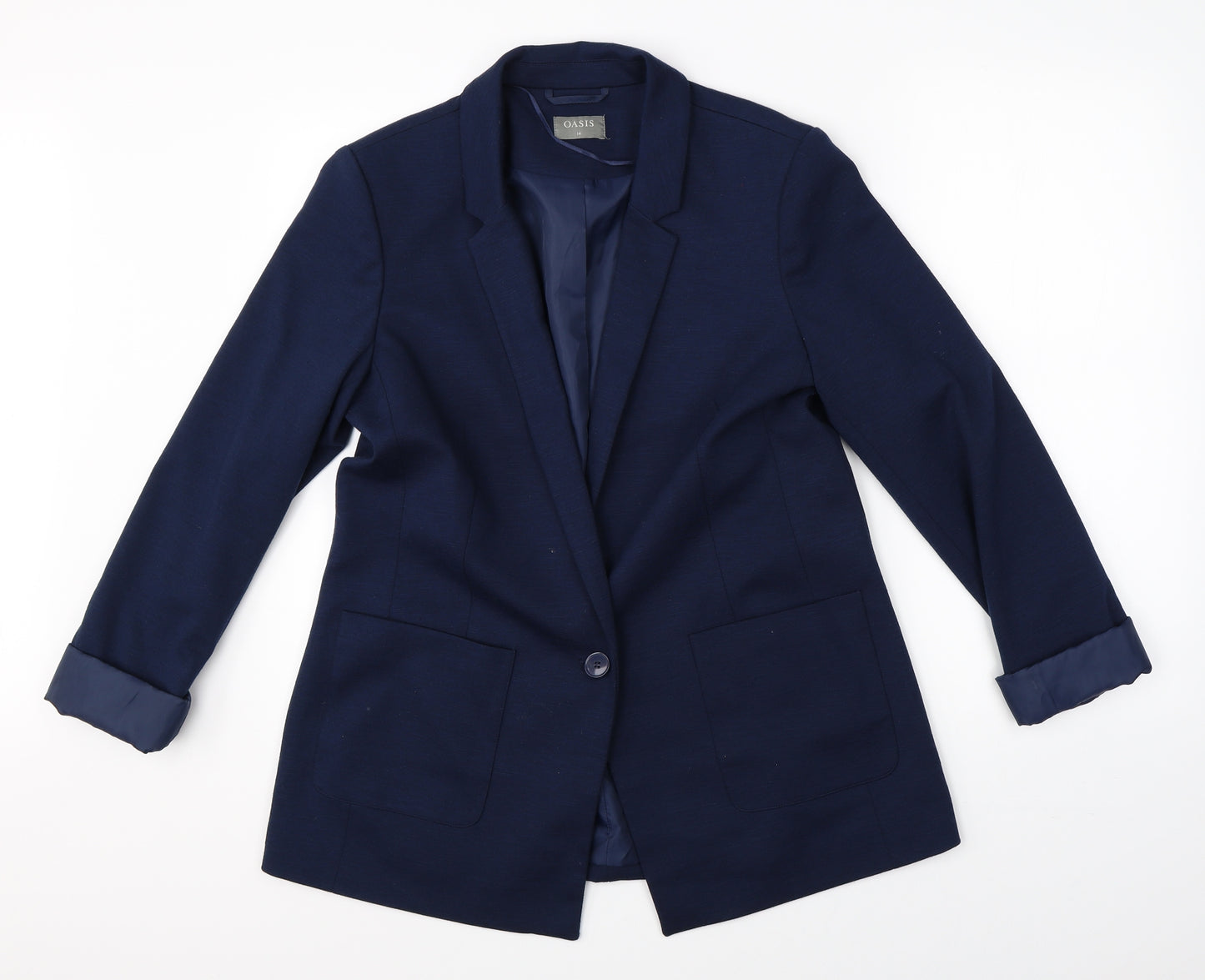 Oasis Womens Blue   Jacket Blazer Size M