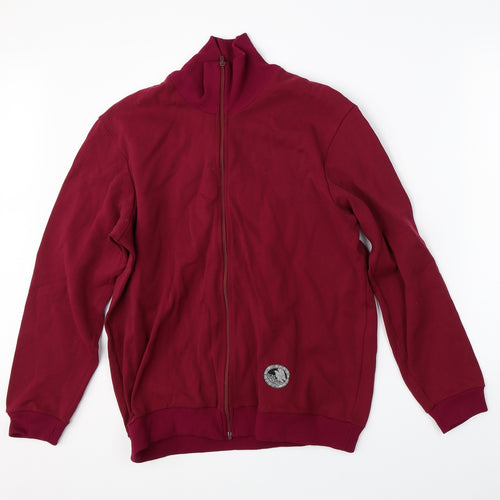 Preworn Mens Red   Full Zip Jumper Size S