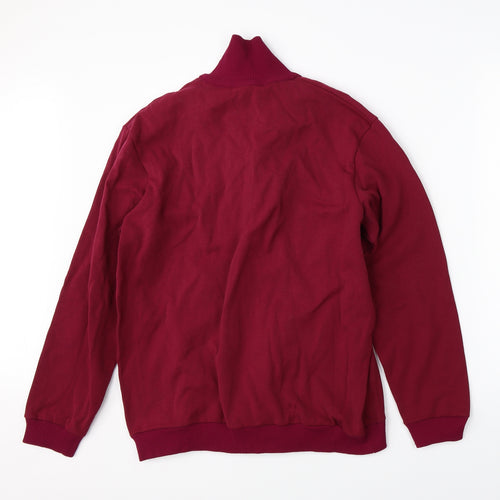 Preworn Mens Red   Full Zip Jumper Size S