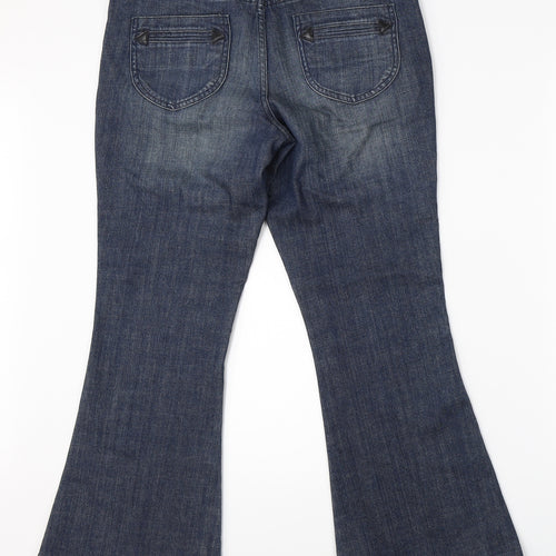 Karen Miller Womens Black  Denim Bootcut Jeans Size 12 L27 in