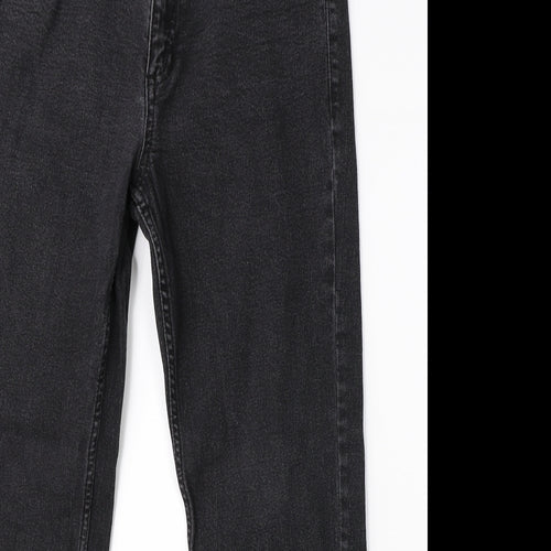 Marks & Spencer Womens Black  Denim Straight Jeans Size 12 L26 in