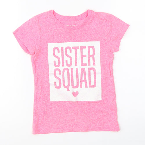 Place Girls Pink   Basic T-Shirt Size 4 Years