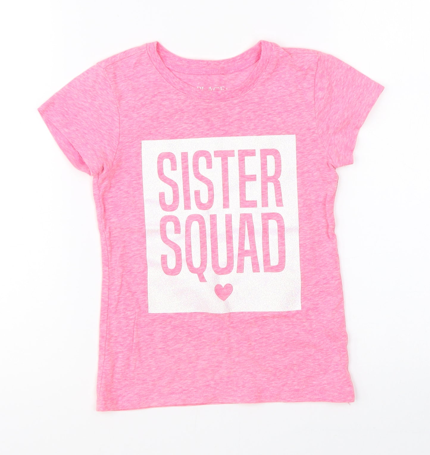 Place Girls Pink   Basic T-Shirt Size 4 Years