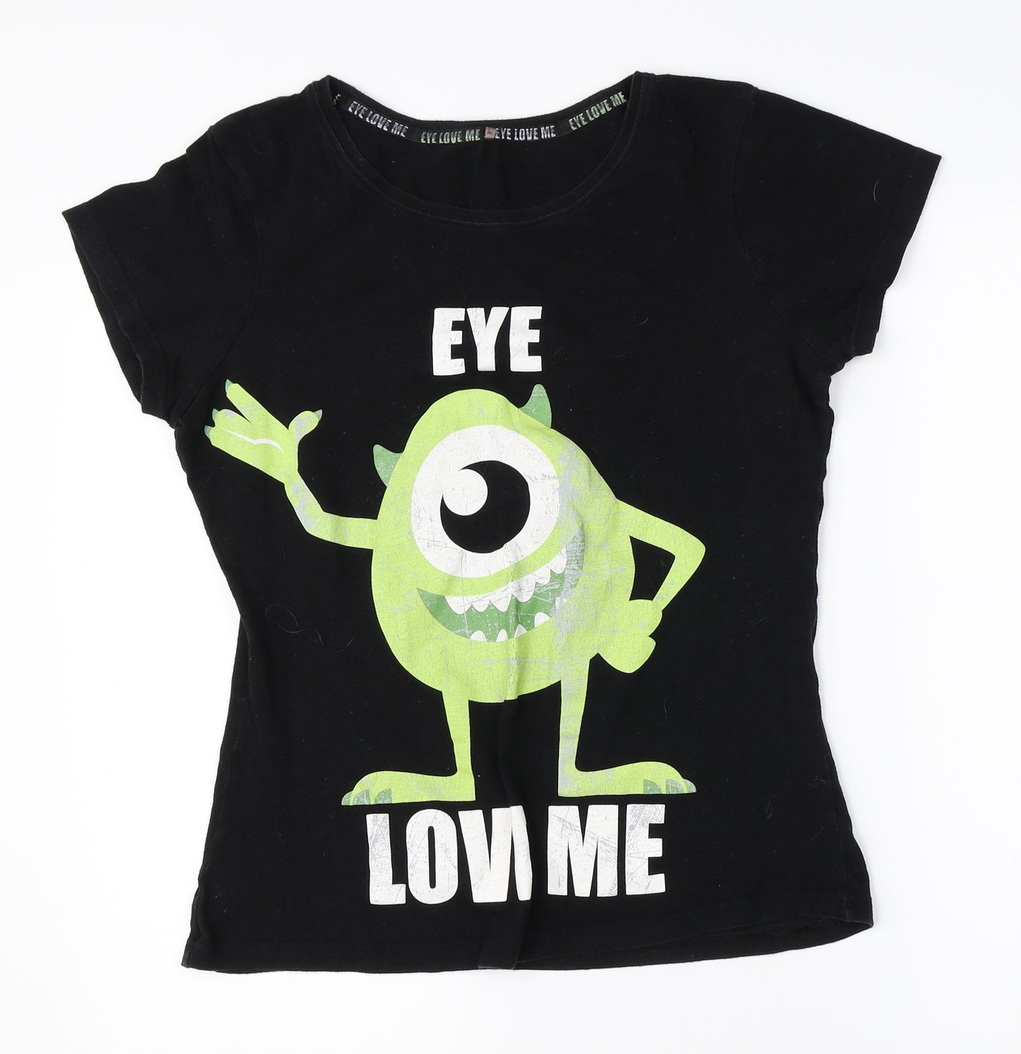 George Womens Black    Pyjama Top Size 10  - disney monsters inc