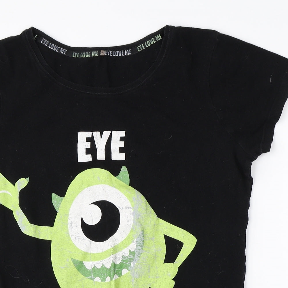 George Womens Black    Pyjama Top Size 10  - disney monsters inc