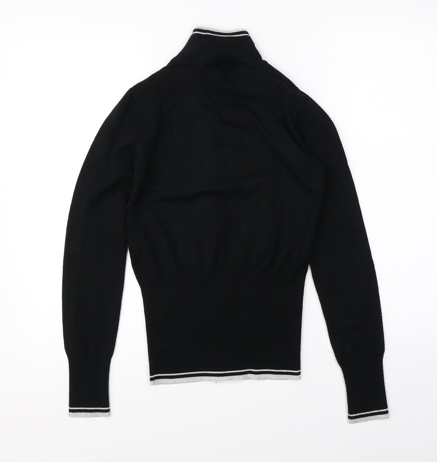 GUESS Womens Black   Full Zip Jumper Size S