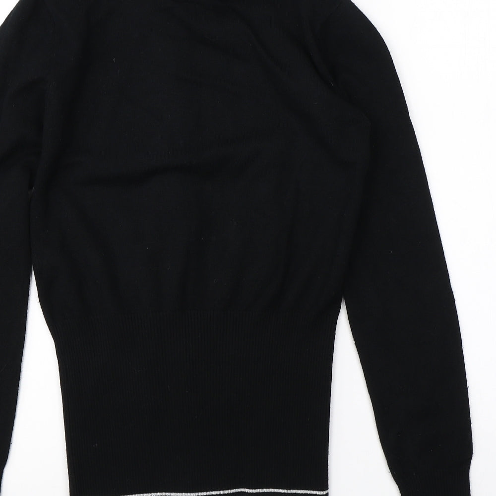 GUESS Womens Black   Full Zip Jumper Size S