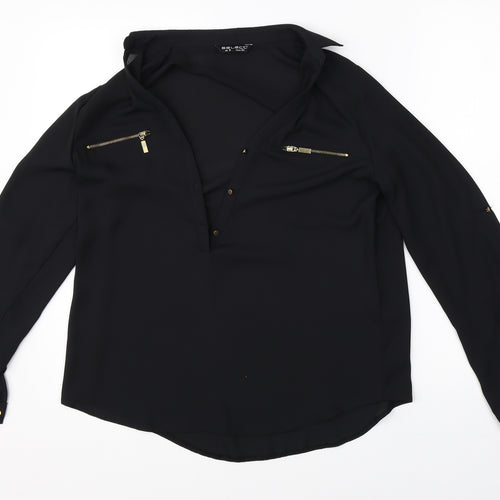 Select Womens Black   Basic Blouse Size 6