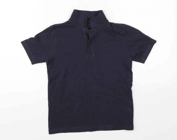 TU Boys Blue   Basic Polo Size 6 Years