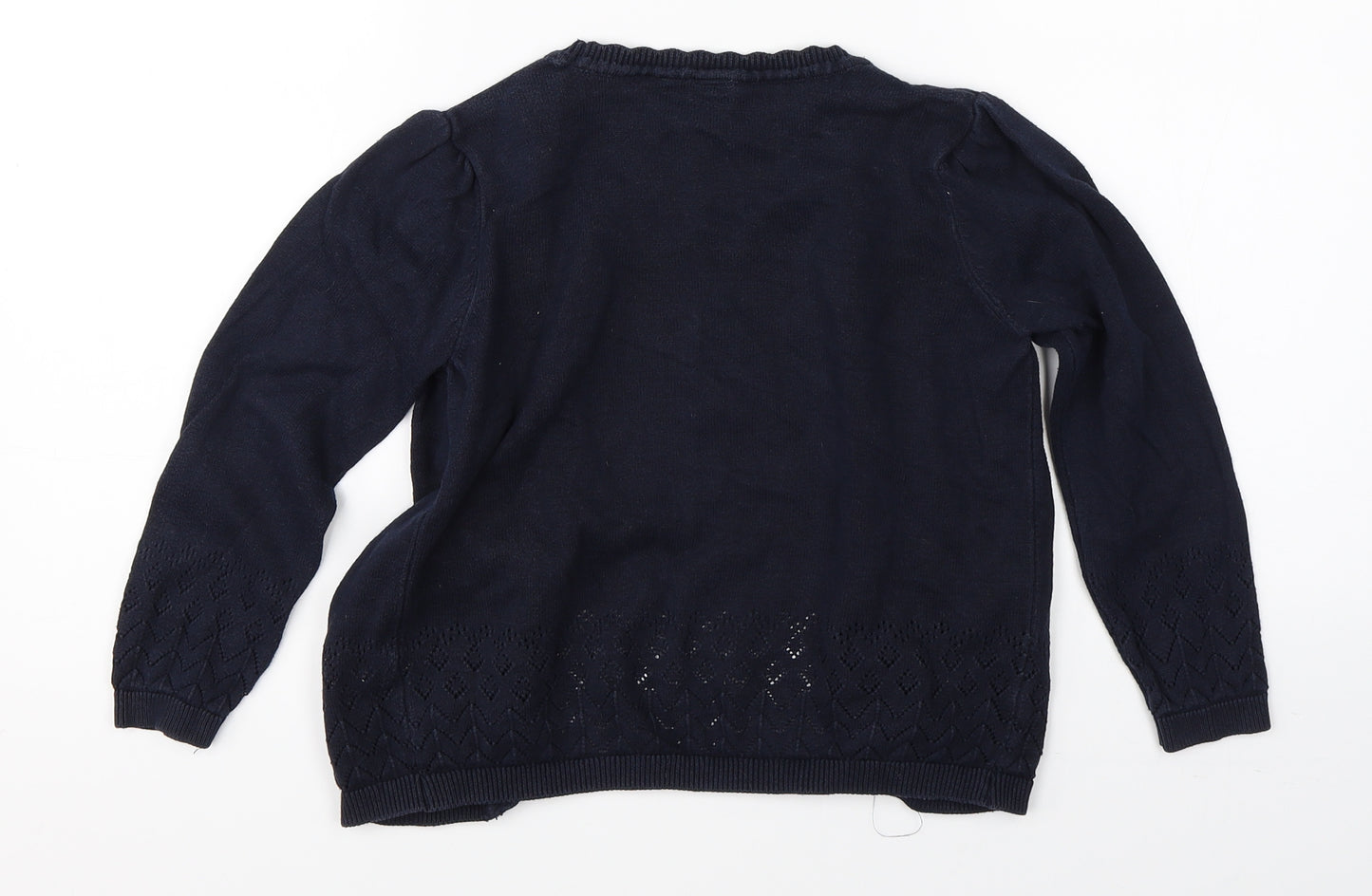 TU Girls Blue   Cardigan Jumper Size 6 Years
