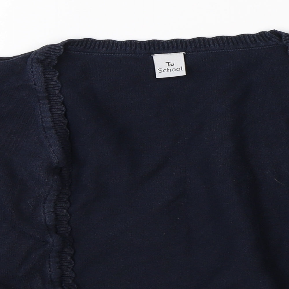 TU Girls Blue   Cardigan Jumper Size 6 Years