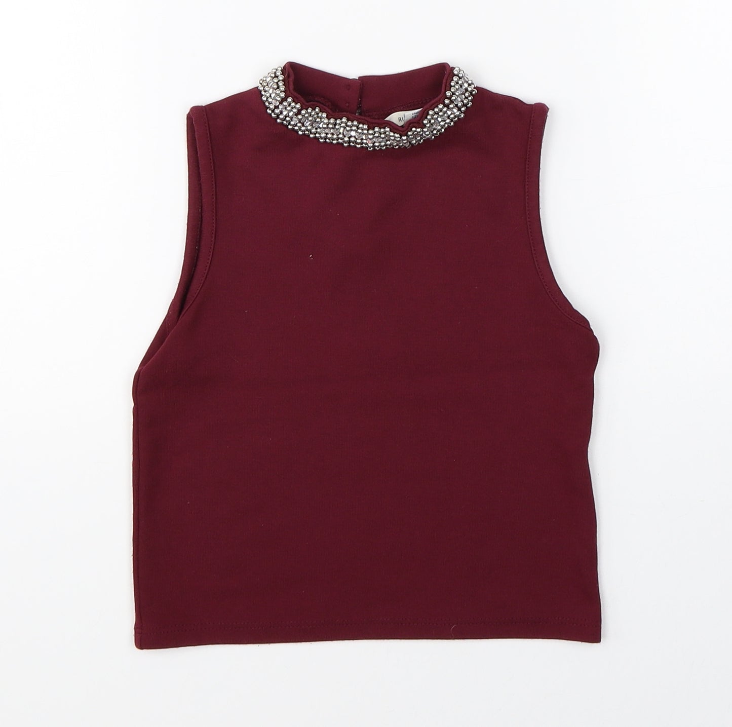 River Island Girls Purple   Basic Tank Size 7-8 Years