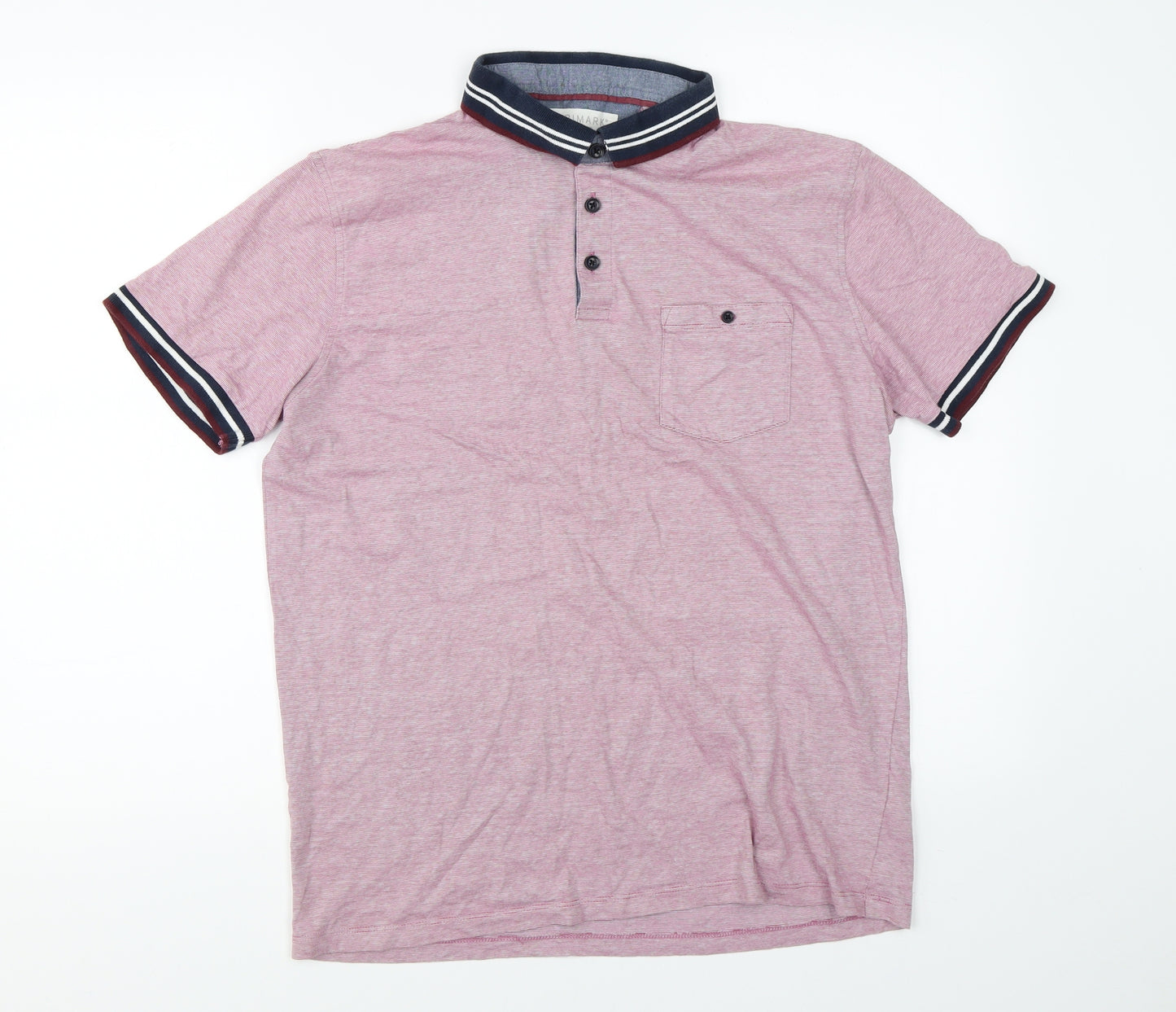 Primark Mens Pink    Polo Size M