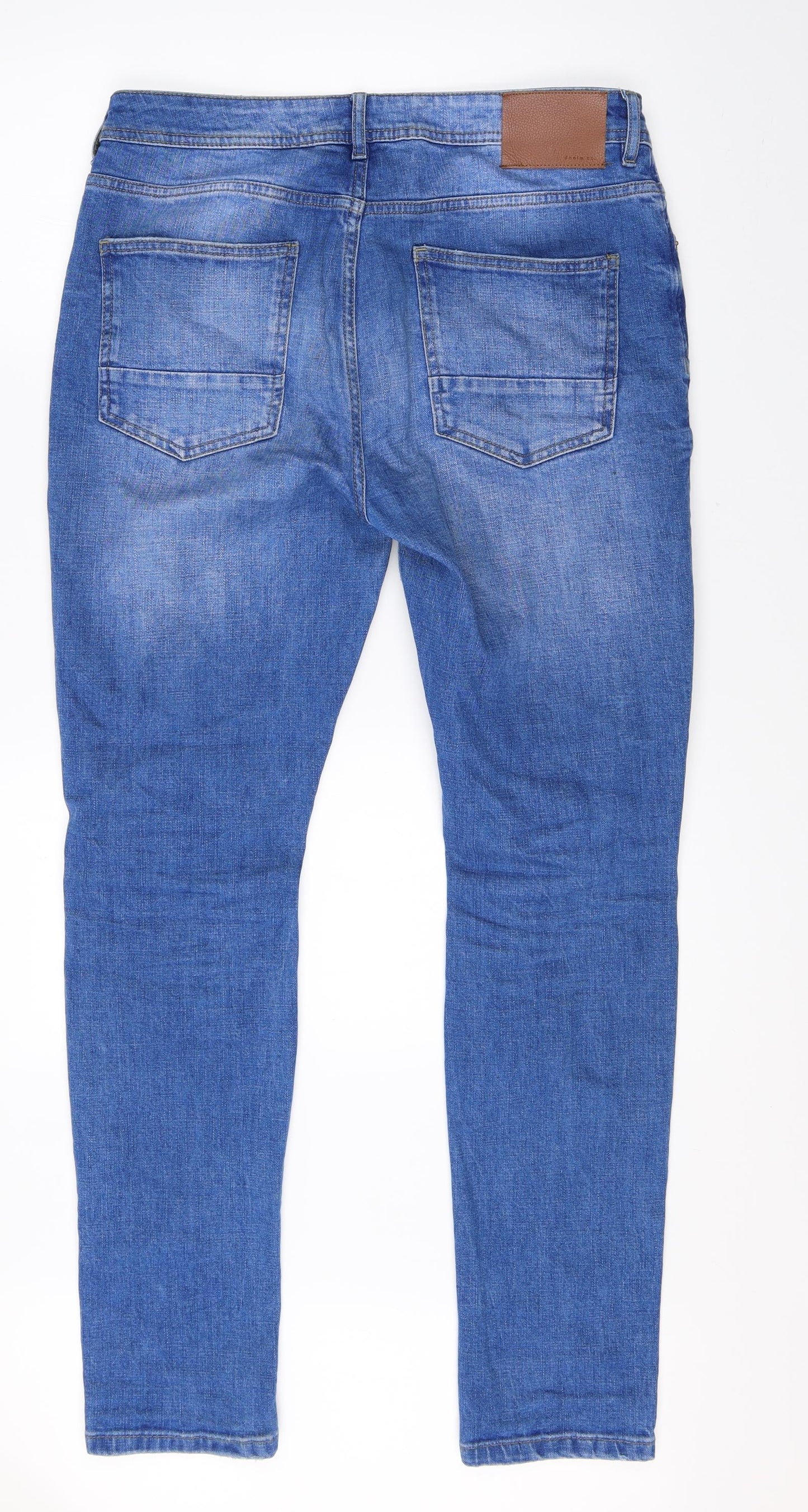 Denim Co Mens Blue  Denim Skinny Jeans Size 34 L32 in