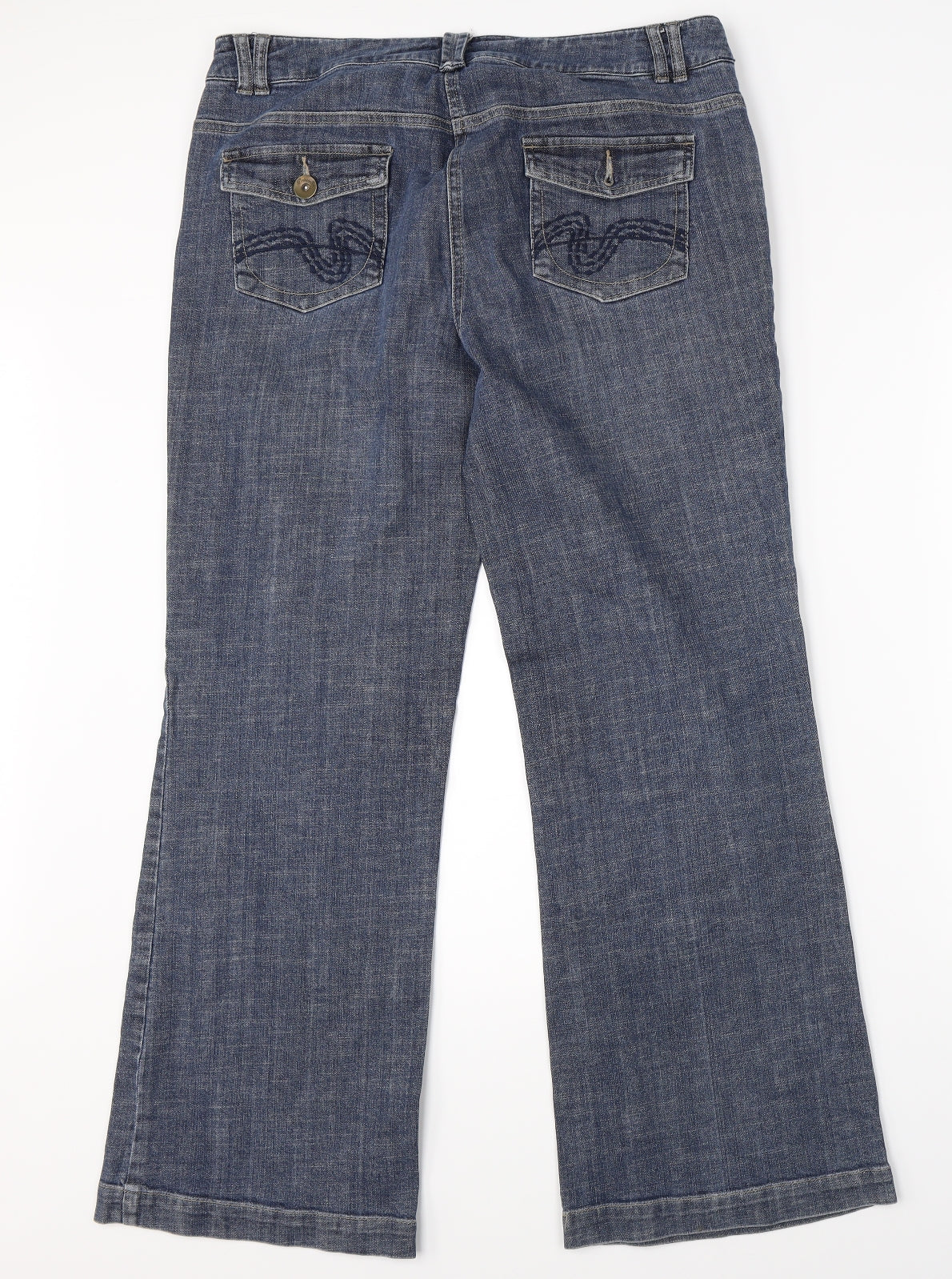 Principles Womens Blue  Denim Straight Jeans Size 14 L30 in