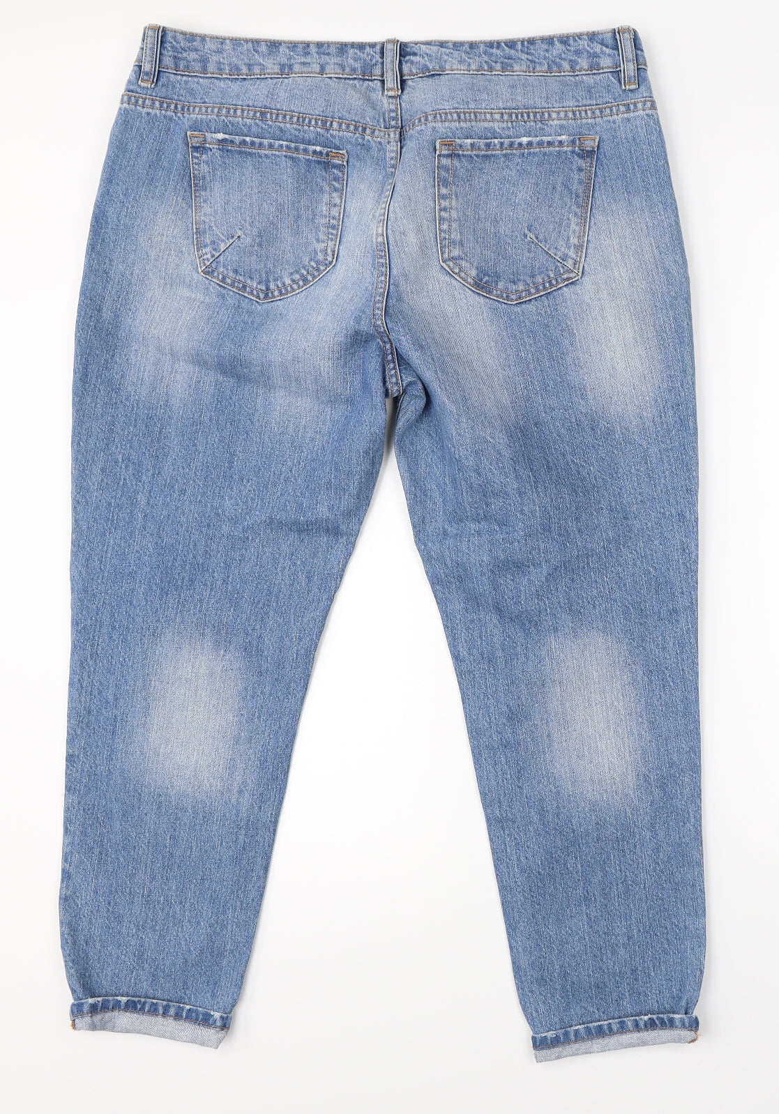 NEXT Womens Blue  Denim Tapered Jeans Size 14 L25 in