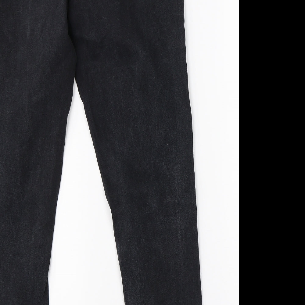 George Womens Black  Denim Skinny Jeans Size 16 L28 in