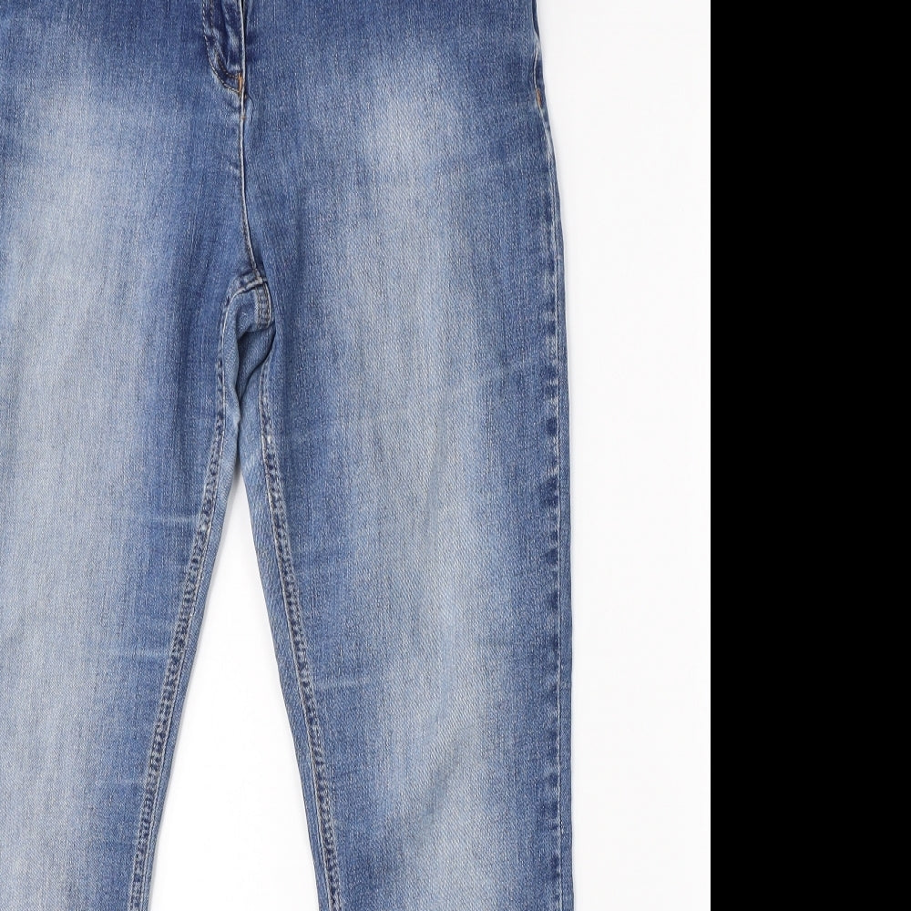 Wallis Womens Blue  Denim Straight Jeans Size 14 L27 in