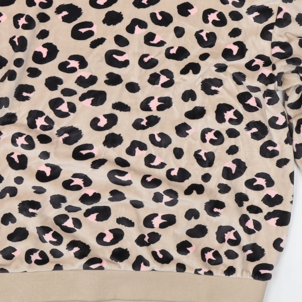 Marks & Spencer Girls Beige Animal Print   Pyjama Top Size 13-14 Years