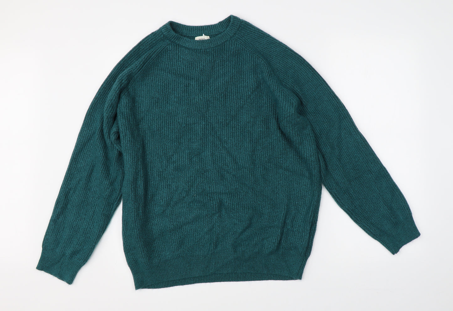 Marks & Spencer Mens Green  Knit Pullover Jumper Size 2XL