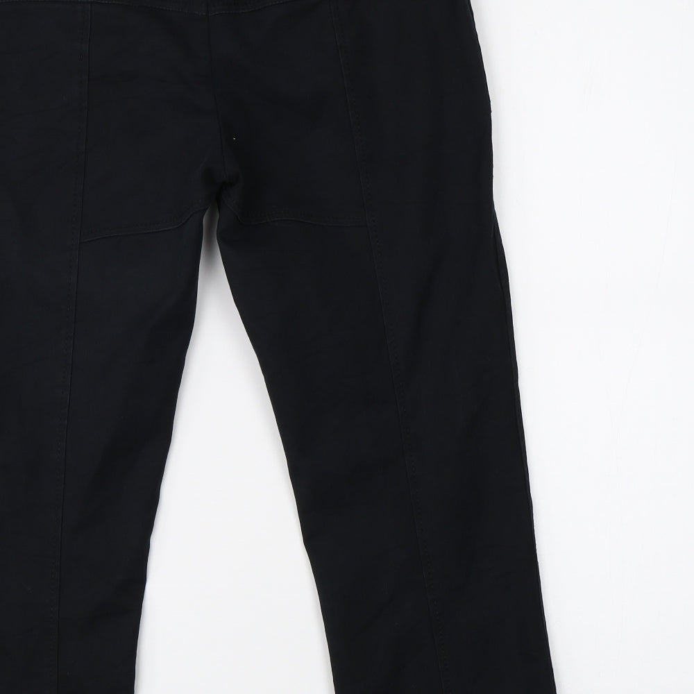 Karen Miller Womens Black   Cropped Trousers Size 12 L20 in