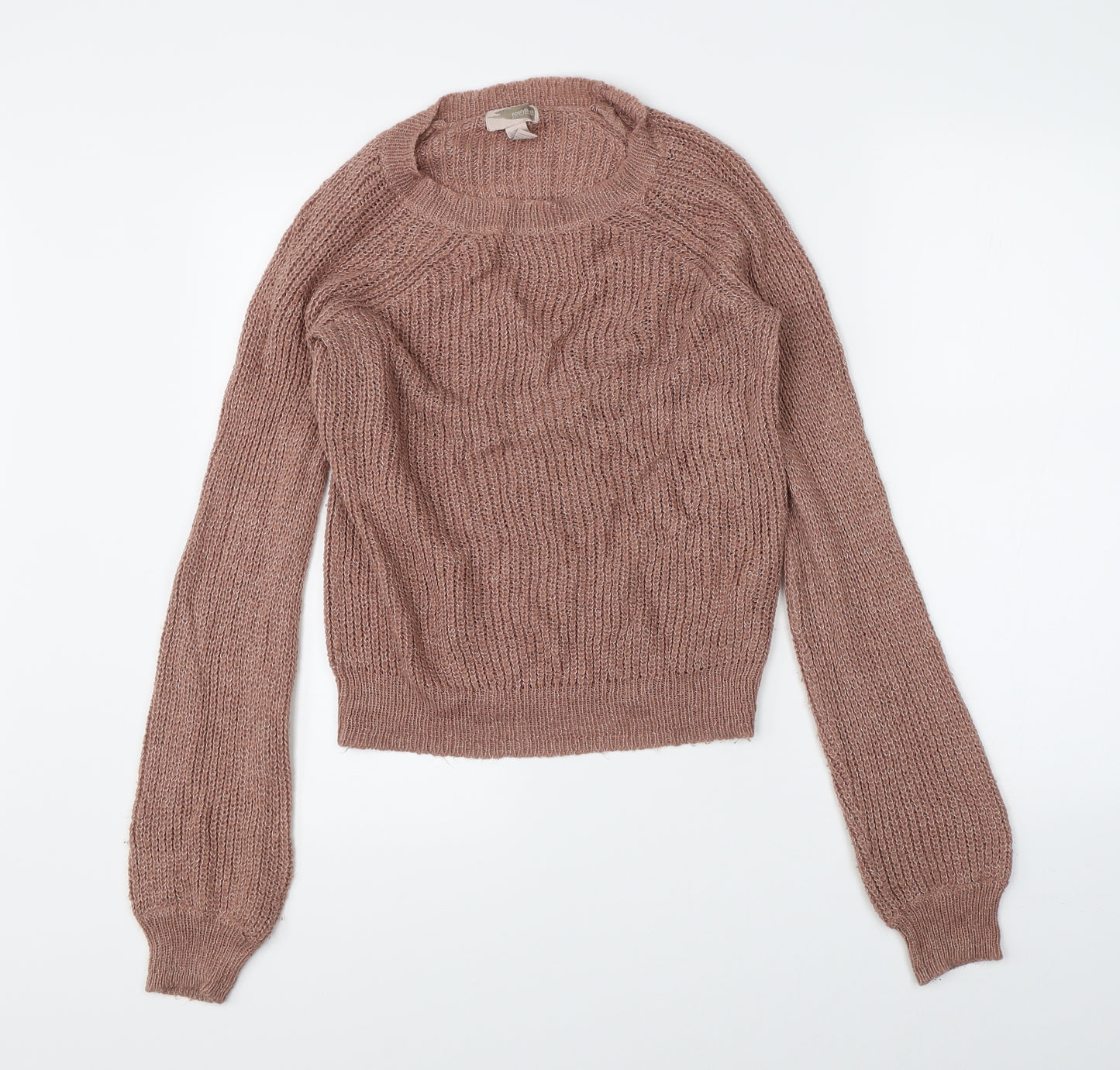 FOREVER 21 Womens Pink  Knit Pullover Jumper Size M