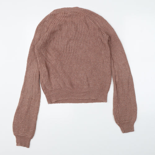 FOREVER 21 Womens Pink  Knit Pullover Jumper Size M