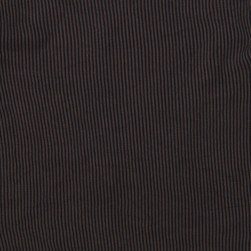 Nigel Hall Mens Brown Striped  Pullover Jumper Size L