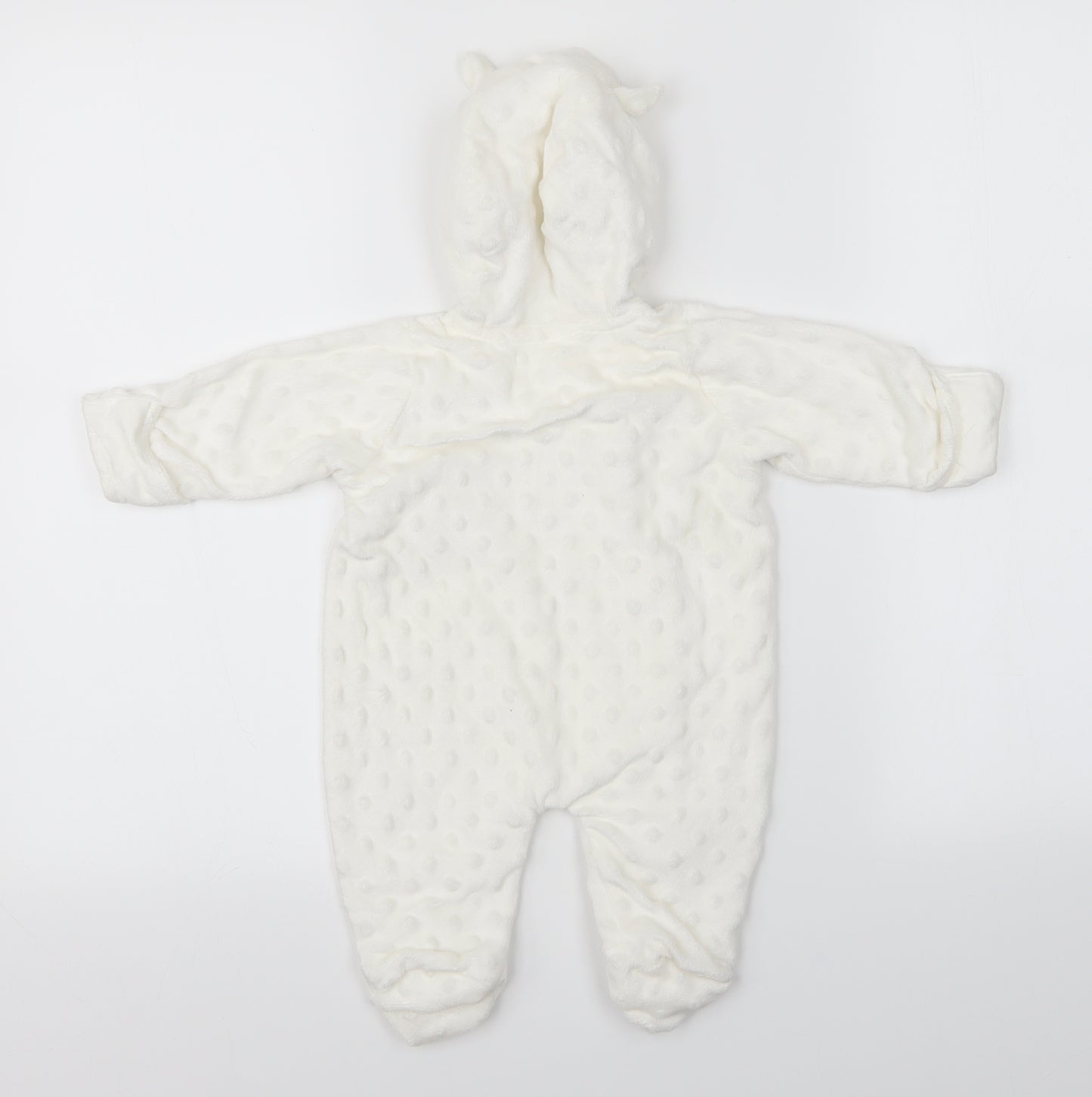 George Baby White Polka Dot  Babygrow One-Piece